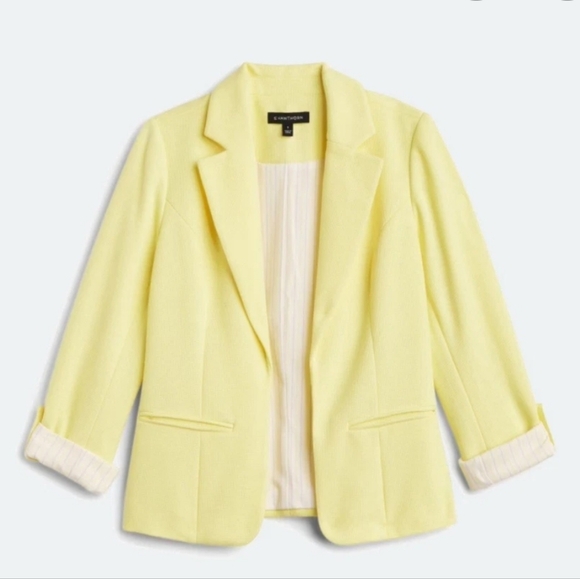 41 Hawthorn Yellow Bright Blazer Size Small NWT Preppy Spring Workwear Classic - Picture 1 of 11